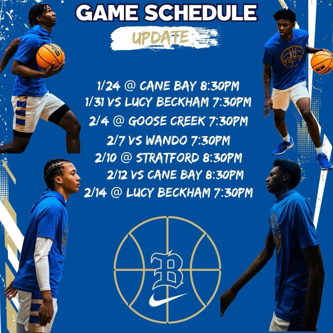 Basketball schedule changes and updates.