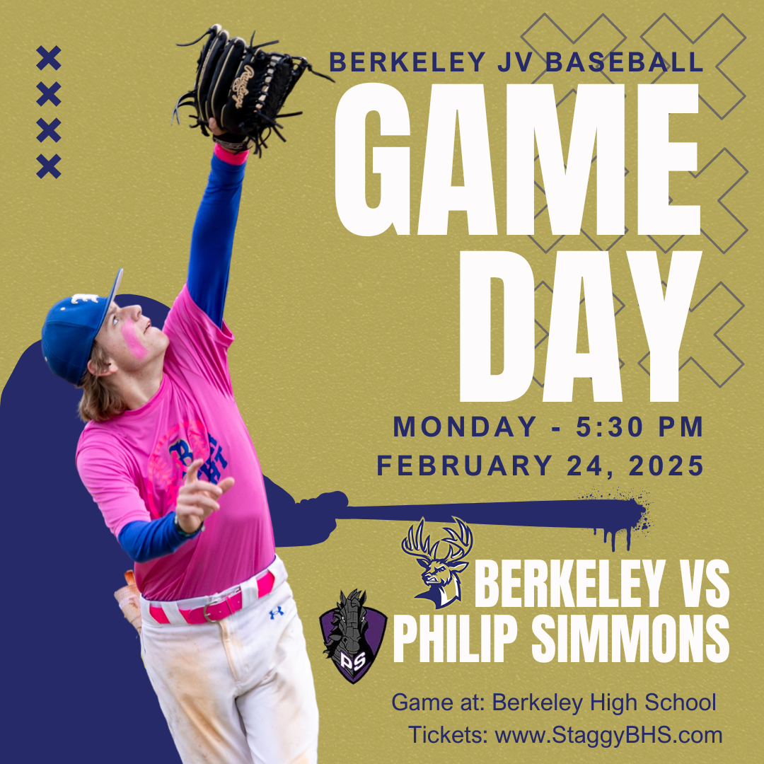 Berkeley JV Baseball: Home Game vs. Philip Simmons
