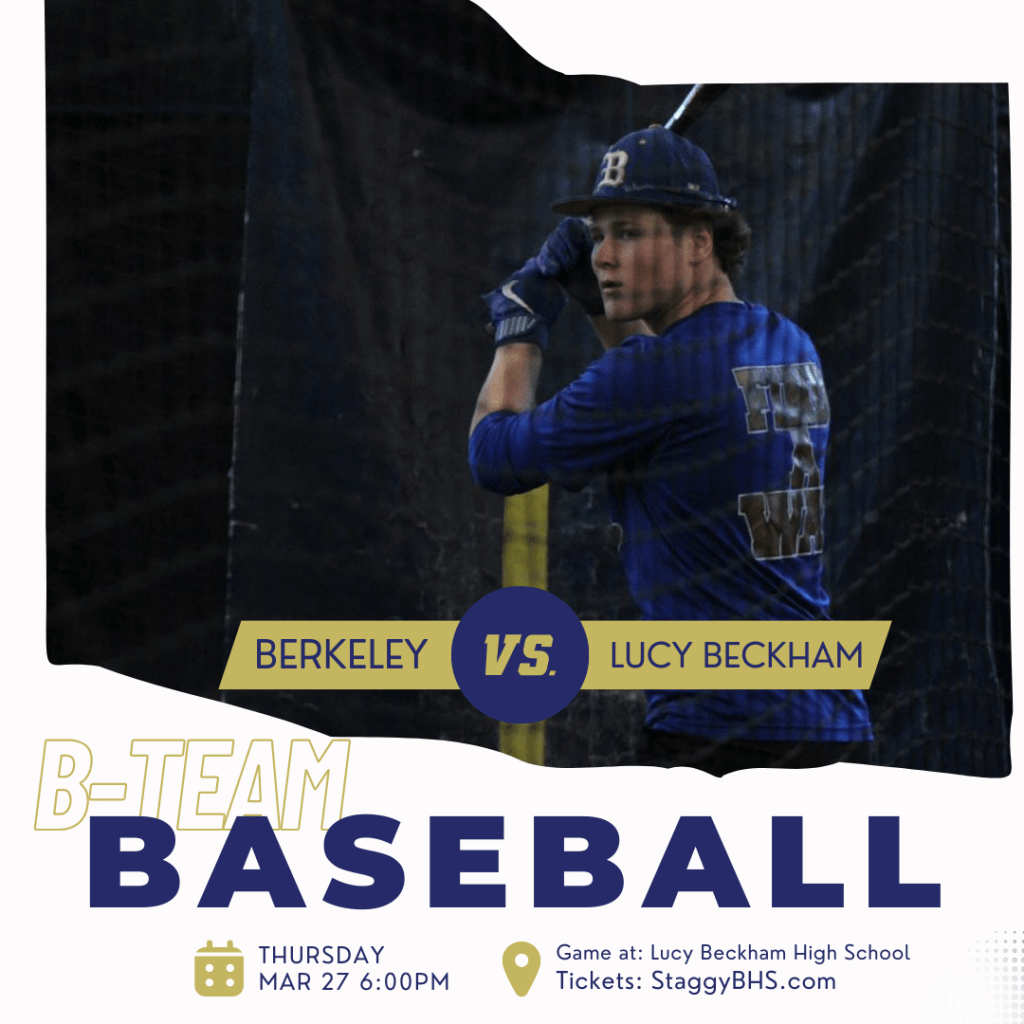 Berkeley B-Team Baseball Faces Lucy Beckham: Regional Showdown March&nbsp;27