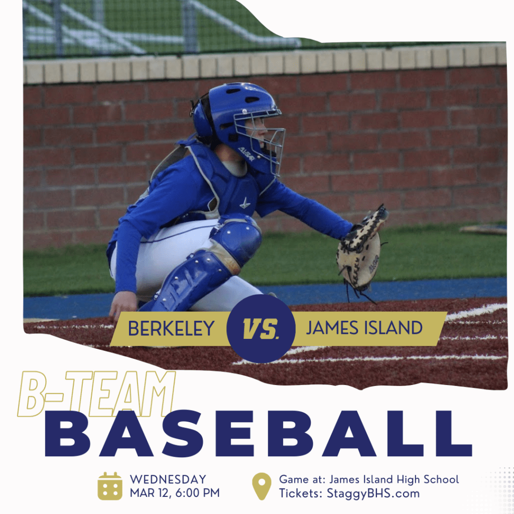 Cheer for Berkeley B-Team Baseball Against James&nbsp;Island