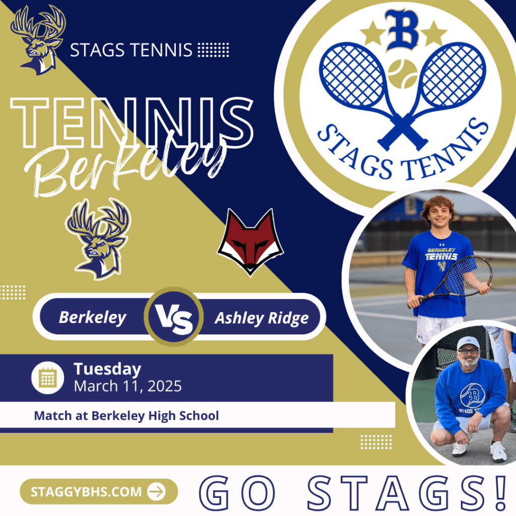 Berkeley Stags Boys Tennis Match Against Ashley&nbsp;Ridge