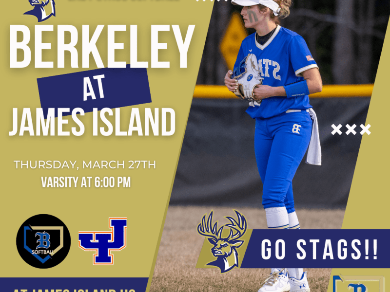 Berkeley Stags Softball Game vs. James Island on March&nbsp;27