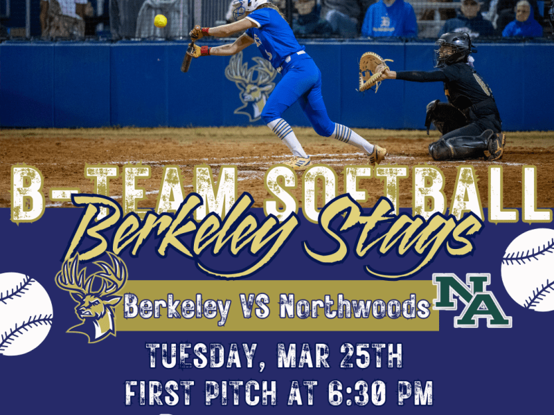 Berkeley B-Team Softball vs Northwoods Academy: Home Game&nbsp;Details