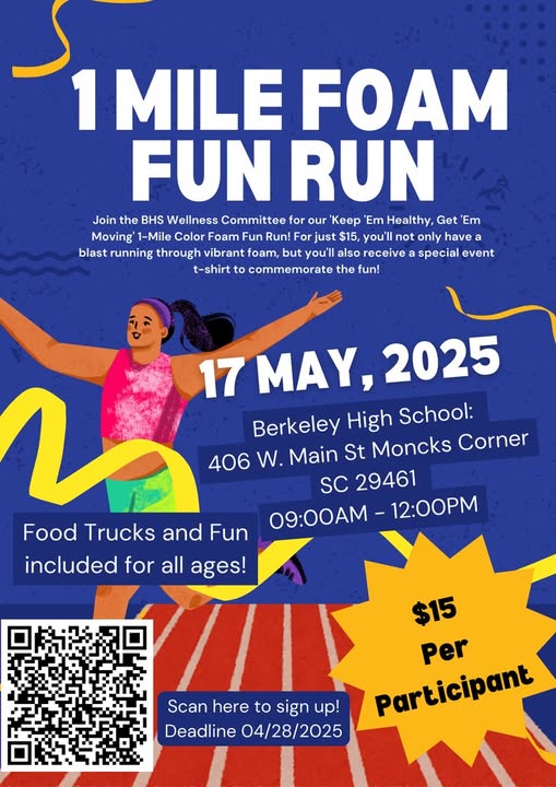 Join the Color Foam Fun Run at BHS: Wellness Event for&nbsp;All!