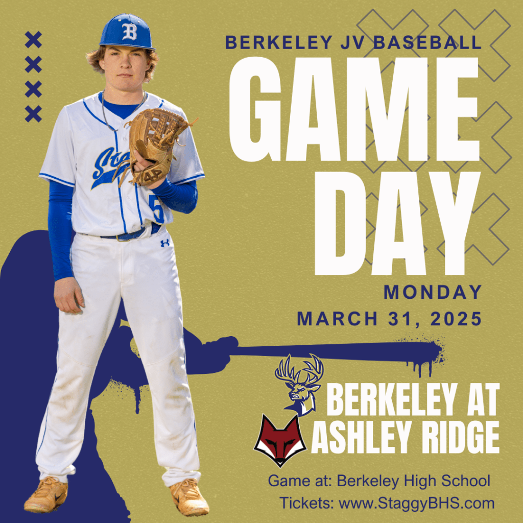 Berkeley Stags JV Baseball Road Game Against Ashley&nbsp;Ridge