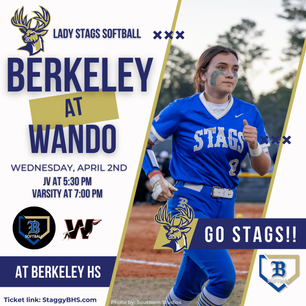 Join Stag Nation at the JV & Varsity Softball Game vs&nbsp;Wando!