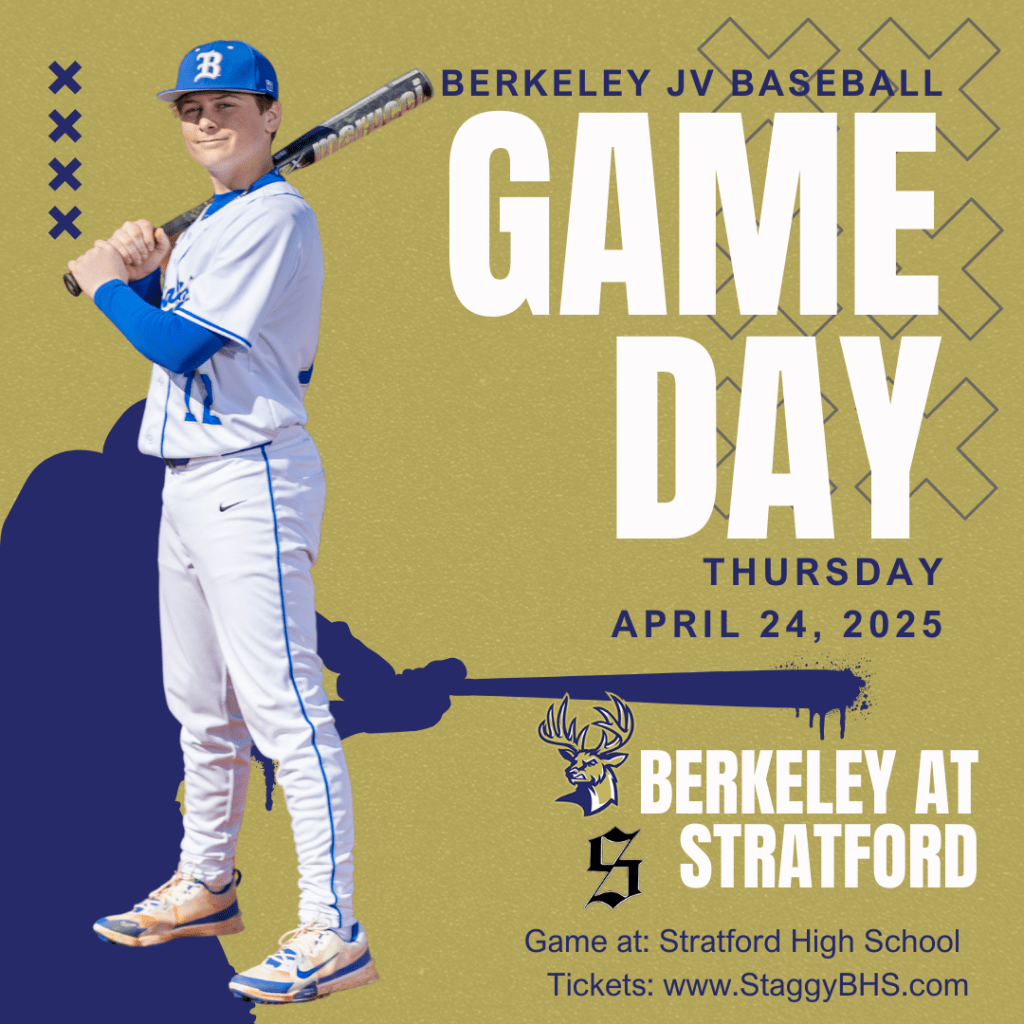 Support JV Berkeley Stags Baseball on April 24 at&nbsp;Stratford