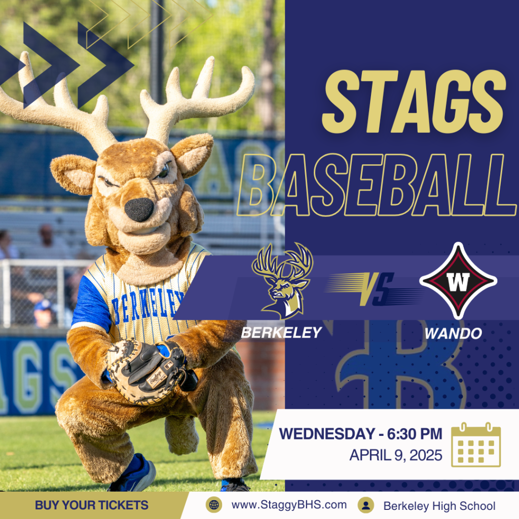 April 9th Baseball Region Rivalry: Berkeley Stags vs.&nbsp;Wando