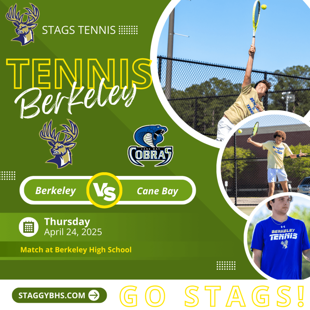 Join Us for Berkeley High Tennis vs Cane Bay – April&nbsp;24