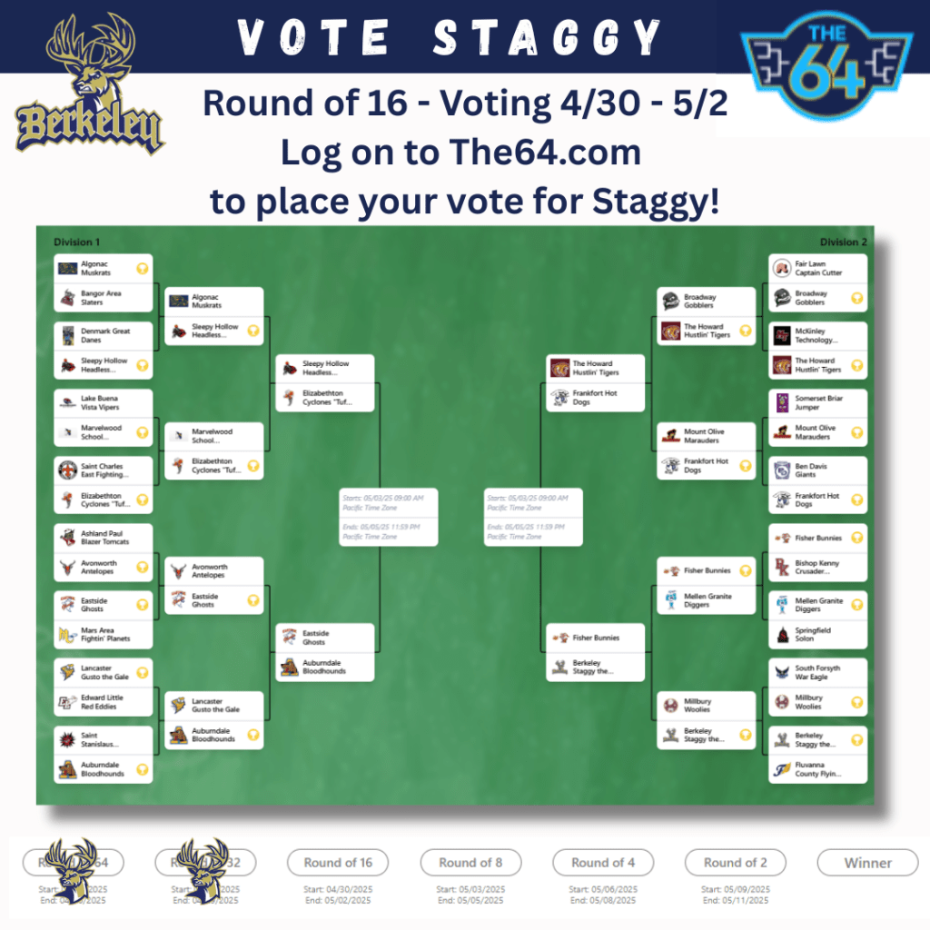Staggy’s Journey to the Sweet 16 – Vote&nbsp;Now!