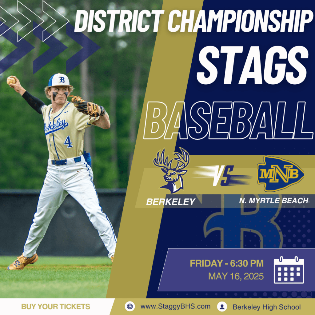 Berkeley Stags vs North Myrtle Beach: District Championship Showdown&nbsp;TONIGHT!!