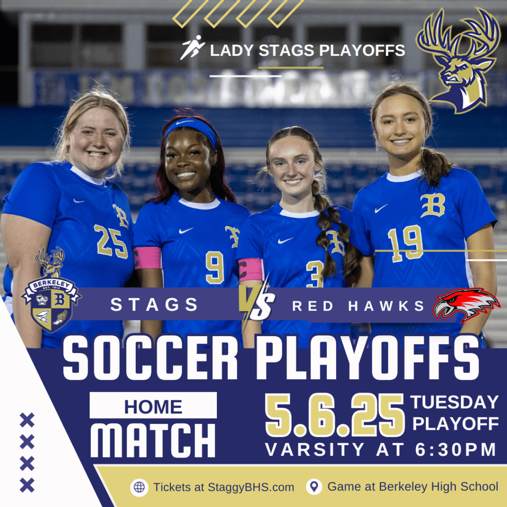 Lady Stags Soccer Playoffs: Tuesday Night at&nbsp;Berkeley!!