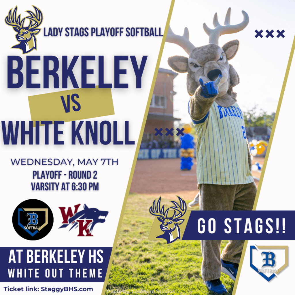 Support Berkeley Lady Stags Softball at Home Playoff&nbsp;Game!