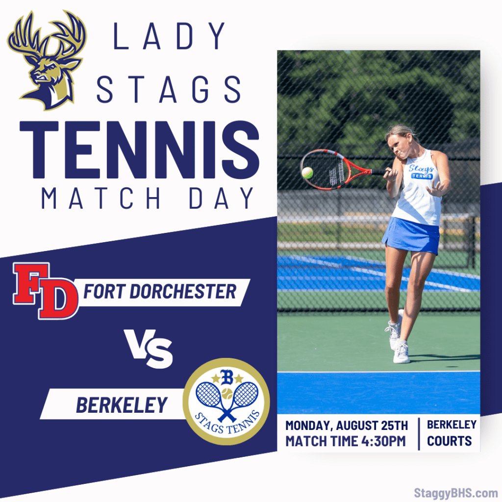 Lady Stags vs Fort Dorchester: Tennis Match Monday&nbsp;Afternoon!