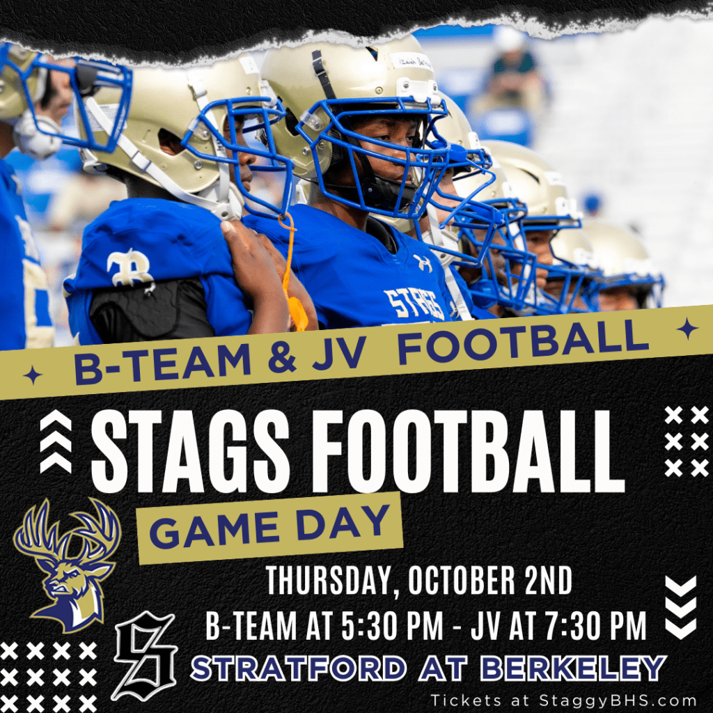 October 2: Stags B-Team & JV Football at&nbsp;Home