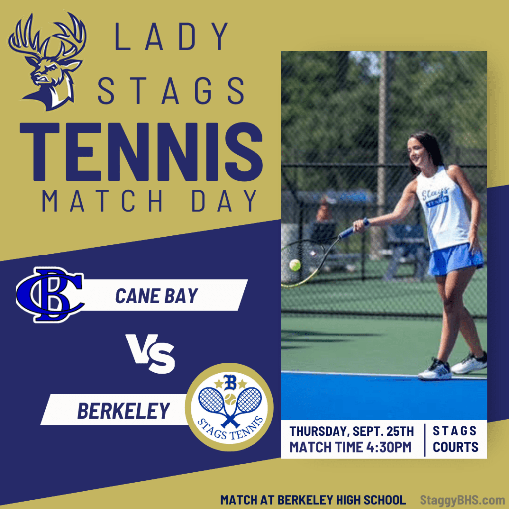 Lady Stags Tennis Match vs Cane Bay – September&nbsp;25