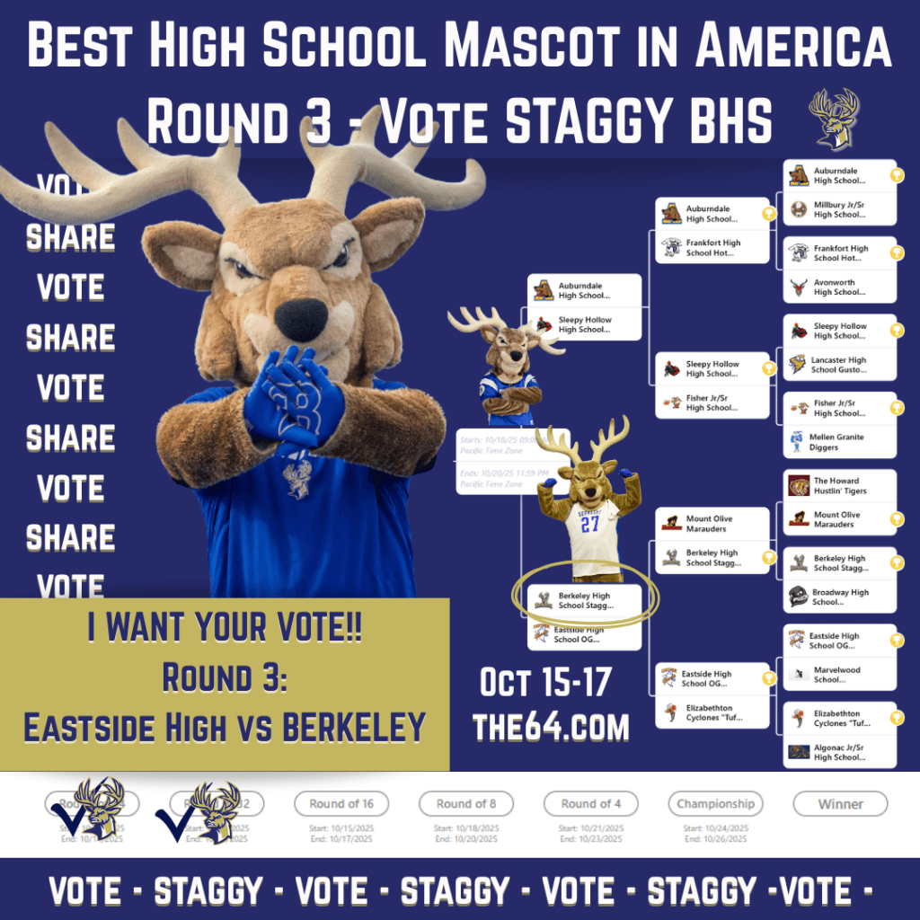Staggy in the Sweet 16 vs Eastside: Vote&nbsp;Now!