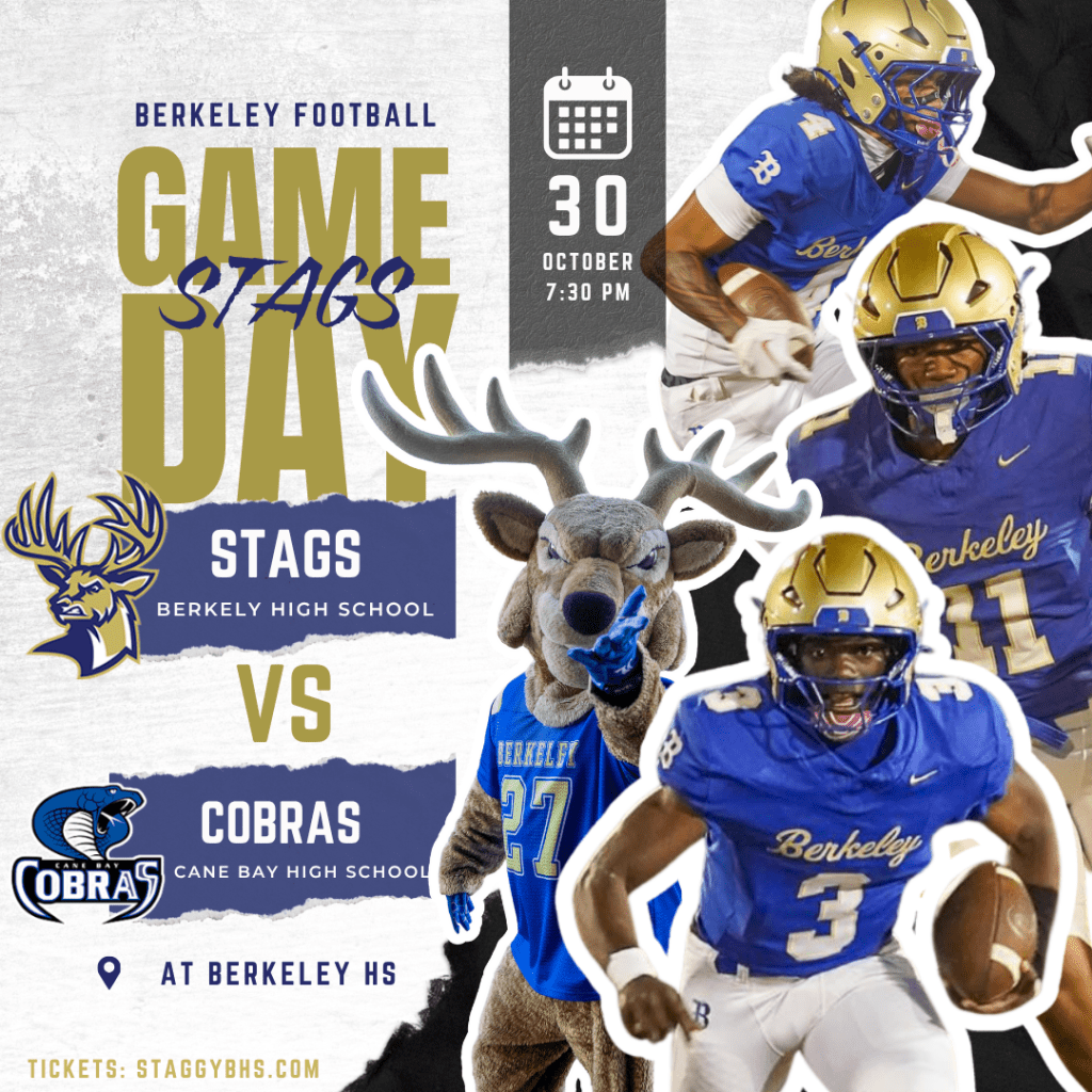 Don’t Miss Berkeley’s Senior Night Football Finale This&nbsp;Thursday!