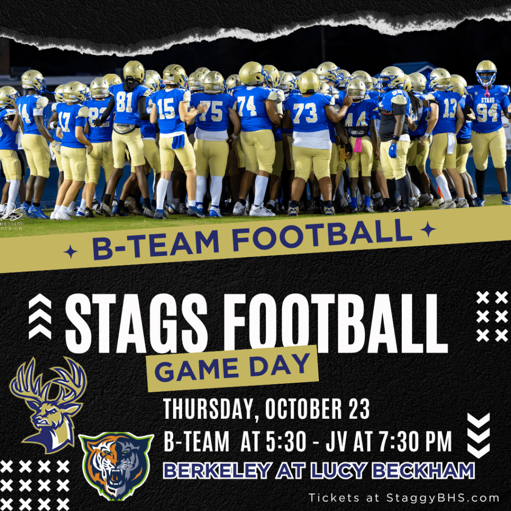 Stags B-Team and JV Football at Lucy&nbsp;Beckham!
