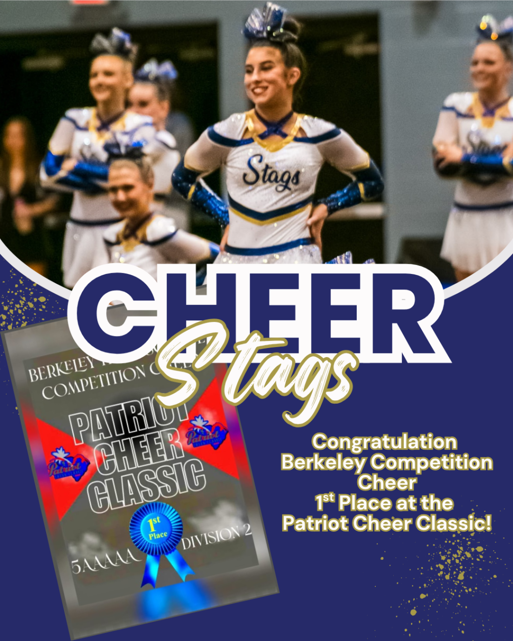 Berkeley Cheer Team Wins 1st Place at Patriot Cheer&nbsp;Classic