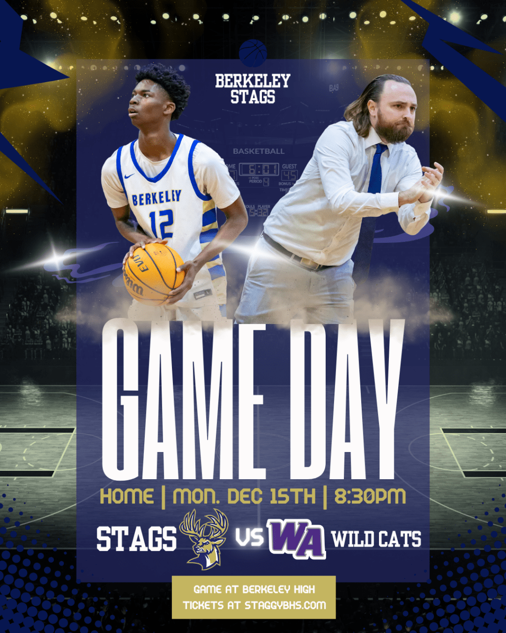 Berkeley Stags vs West Ashley Home&nbsp;Game