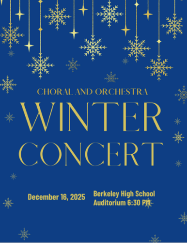 Choral and Orchestra Winter Concert on December&nbsp;16