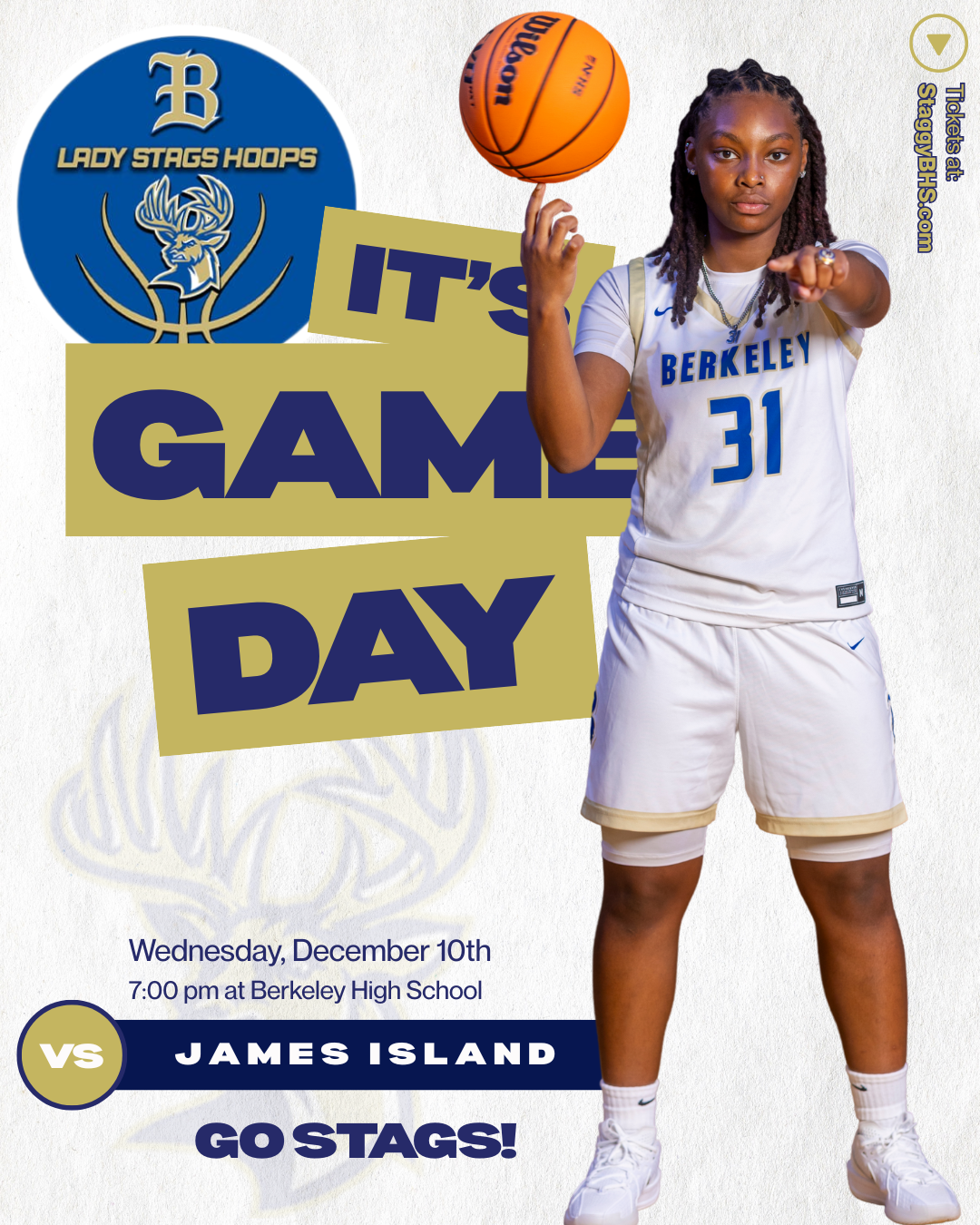 Lady Stags vs James Island: Big Home Game Scheduled