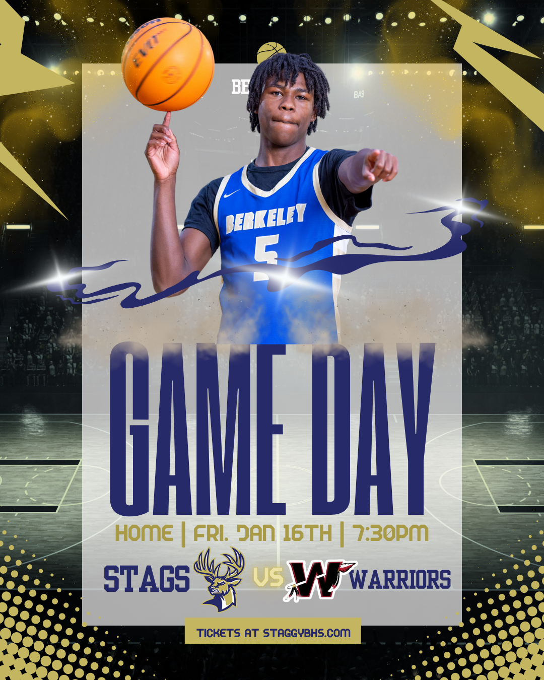 Youth Night: Berkeley Stags vs. Wando Basketball