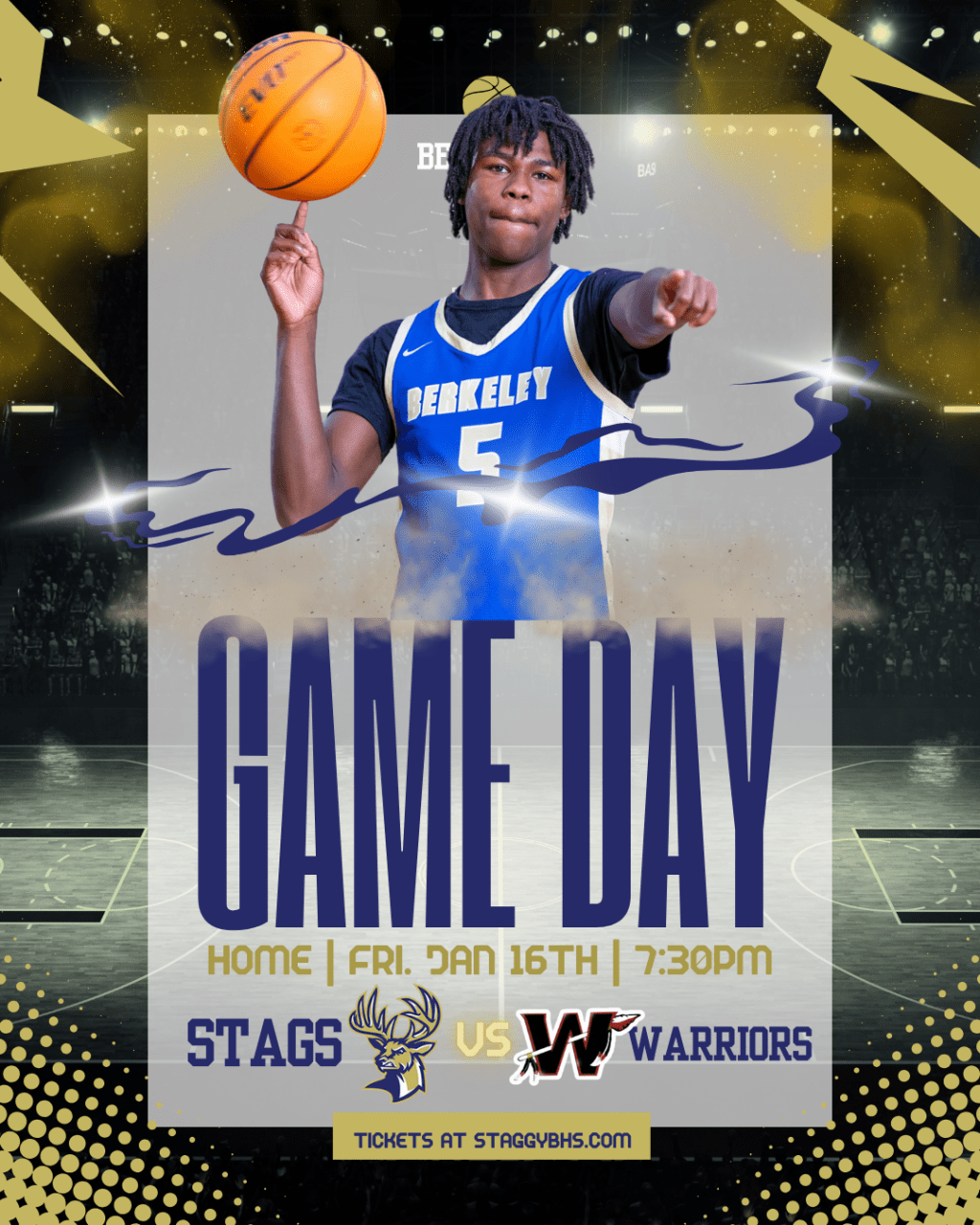 Youth Night: Berkeley Stags vs. Wando&nbsp;Basketball