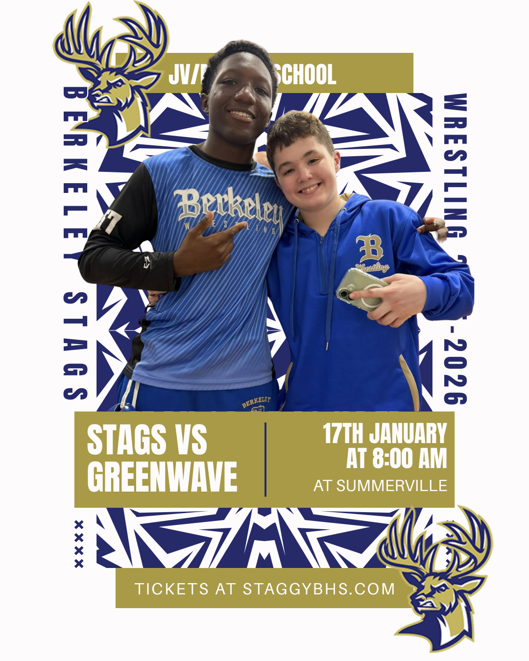 Berkeley Stags Wrestling at Coastal Qualifier: Watch our Future Stars