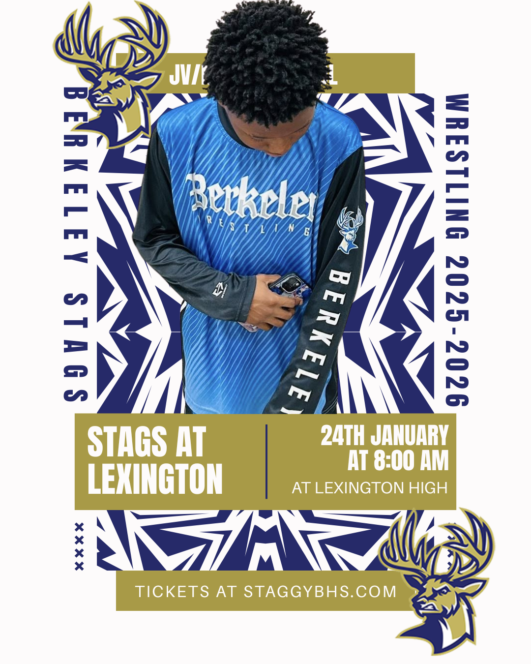Stags Wrestling Hit the Road for Saturday Excitement at Lexington!