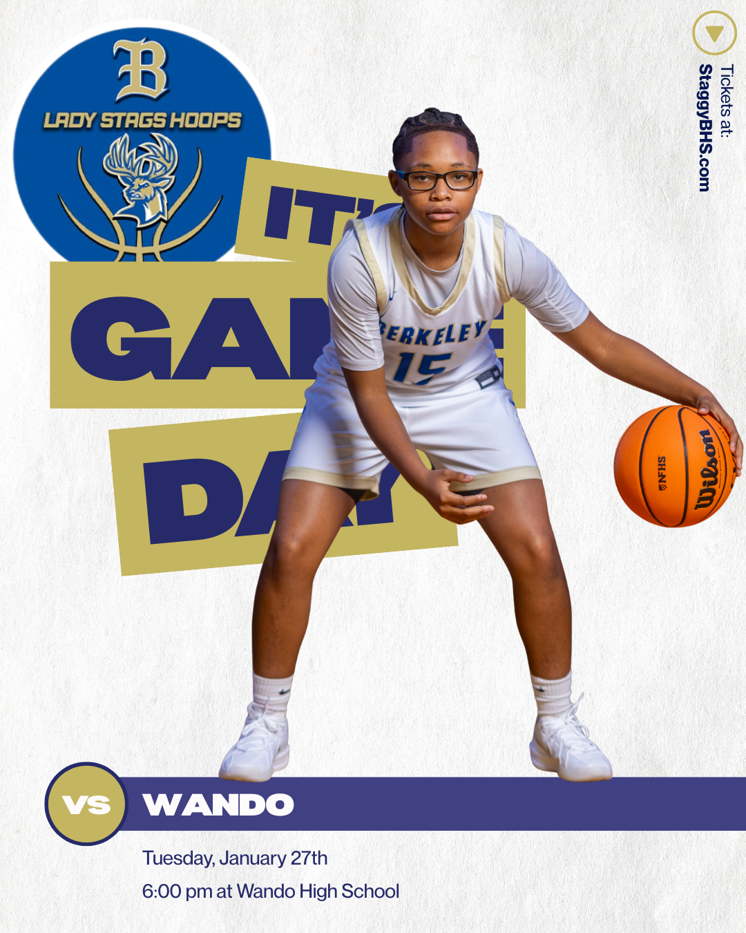 Lady Stags Basketball head to Wando on Tuesday Night!